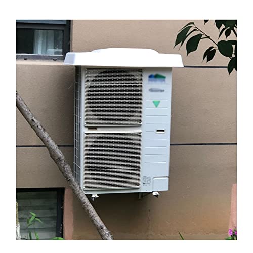 Housse climatiseur extérieure blanche 110x47 protège contre la pluie