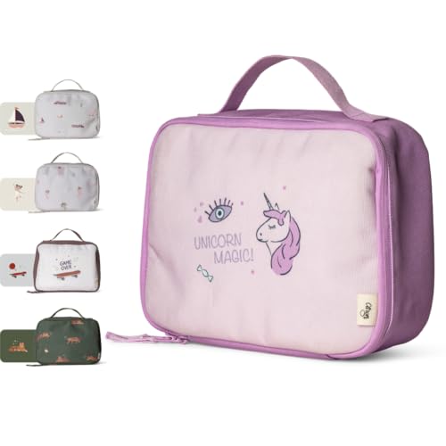 Lunch Bag for School Kids, Leakproof, Durable & Safe Food Storage, Premium Stormy Unicorn Design Kids Will Love