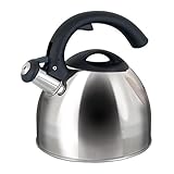 Gibson Steamline Tea Kettle, Stainless Steel, 2 Quarts