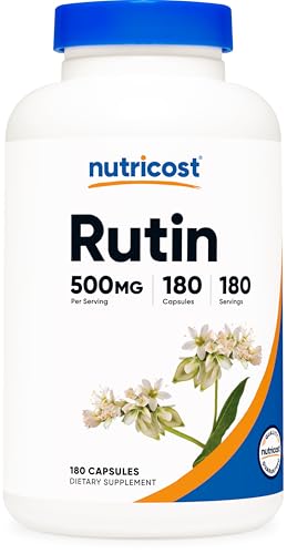 Nutricost Rutin 500mg 180 Capsules - Gluten Free