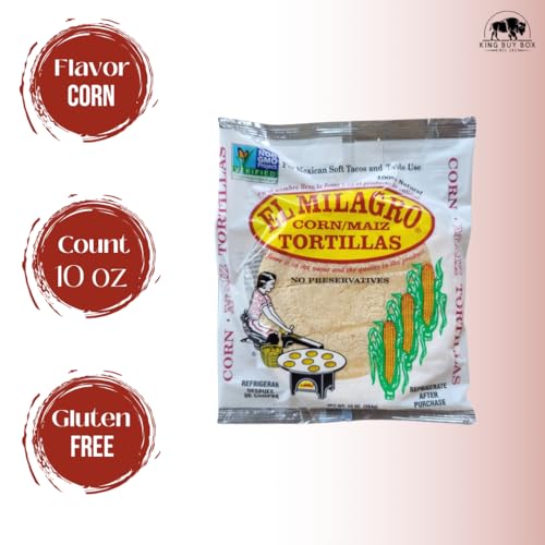 KING BUY BOX Bundled with recipe Classic Corn Maiz Natural Soft Tortillas PACK 2 compatible with El Milagro - Thumbnail 2