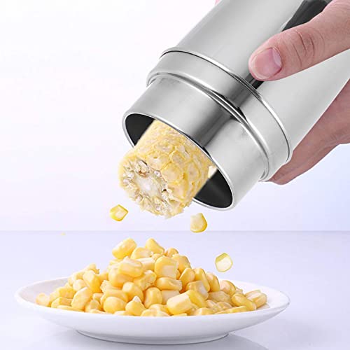 Ralador descascador de batata descascador de milho de aço inoxidável com xícara de vegetais, frutas,