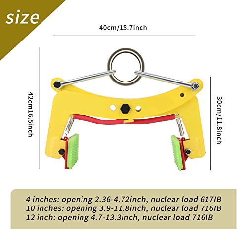 Lifting Clamps Beam ​Jaw Opening Adjustable, Plate Lifting Clamps Beam Of Glass Slabs/Metal Sheet/Granite Island, Roadside Stone Clamp Curb,D325 #TOP6