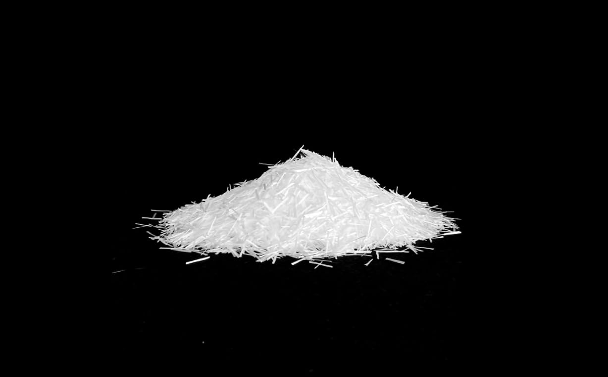 FIBRA DE VIDRIO AR PARA HORMIGÓN 13mm. FIBRA DE REFUERZO PARA GRC. Formatos: 1 kg / 3 kg/ 20 kg. (3)