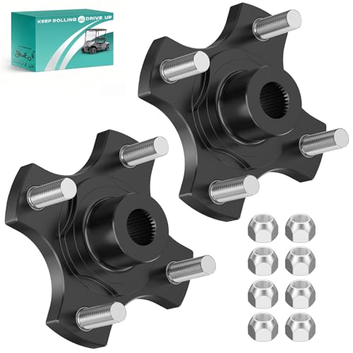 DRIVE UP 2 Pack EZGO RXV Rear Wheel Hub Flange Plates, Golf Cart Rear Axle Hub Flange Plate for EZGO RXV Electric 2008-Up Golf Carts, OEM 604112 615604