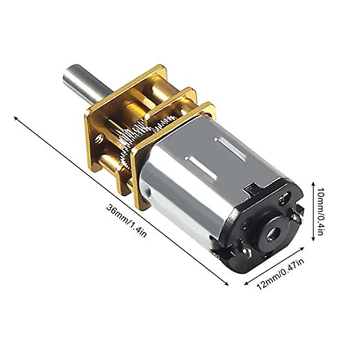 Aitiao 2Pcs Dc 12V 200Rpm N20 High Torque Speed Reduction Motor With Metal Gearbox Motor For Diy Rc Toys #TOP5