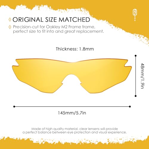 Image of ANSI Z87.1 Replacement Lenses For Oakley M2 Frame OO9212 Sunglass
