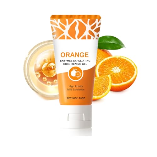 Gel exfoliante enzimático facial con extracto de naranja, proteasas y niacinamida. Desobstruye los poros y unifica el tono de la piel, suavizando y rejuveneciendo el cutis. Apto para todo tipo de piel