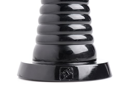 Master Series Giant Ribbed Anal Ribbed Cone, Black (Af608) #TOP6