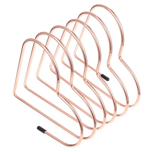 Holibanna Heart-Shaped Bookend Retractable Book Holder Iron Book Rack for Desktop Decorative Organizer