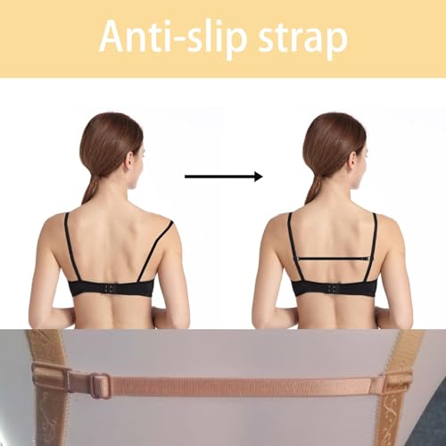 18 Pcs Bra Straps Clips Adjustable Non Slip Bra Clips for Racerback Bra Straps Holder Bra Extenders 2/3 Hook3