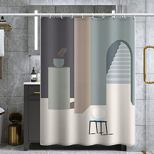 Rideau douche polyester KnSam large format imperméable lavable pour baignoire