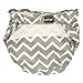 Kushies Infant Single Diaper, Grey Chevron