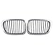 NAAMOTOMOX Left Right Front Chrome Black Kidney Grille Compatible with 1997-2003 E39 520i 523i 525i 528i 530i 535i 540i 5-series (A14-034-AMP-3-BE)