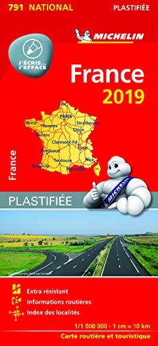 Carte France Plastifiée Michelin 2019 Carte France Plastifiée Michelin 2019