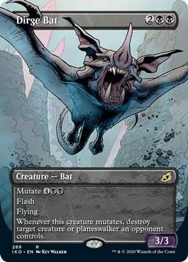 Magic the Gathering - Dirge Bat - Showcase Rare - Ikoria: Lair of Behemoths