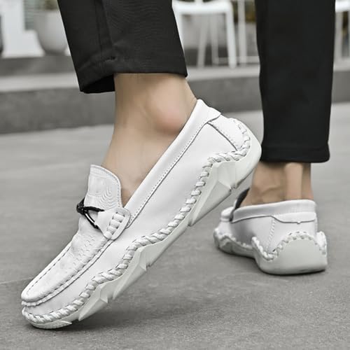 Men's Crocodile Print Leather Loafers ，Luxurious Slip-Ons for Prom, Weddings & Daily Casual Sophistication3