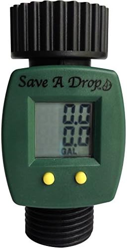 SAVE A DROP WATER METER by P3 INTERNATIONAL – MEASURES GALLON USAGE FROM GARDEN HOSE