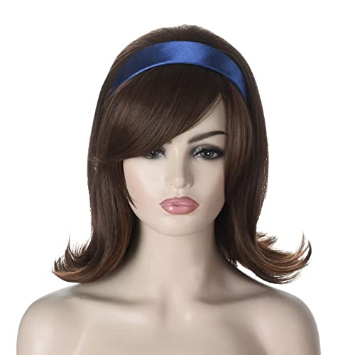 Retro Wigs For Women, Brown, 57.15 cm - Image 4