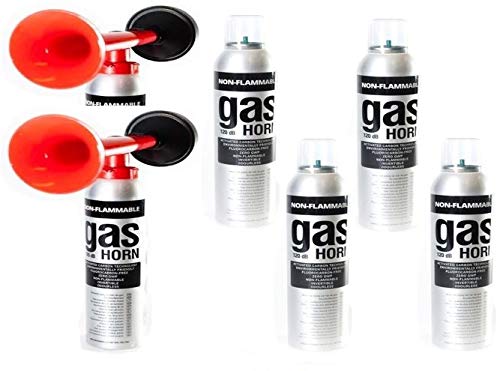 Original Simply Fanpaket 7-----Hupen Fan Set Hupe Tröte Fanfare Gasfanfare pro Flasche laut Hersteller mit 200ml nicht entflammbaren Gas befüllt