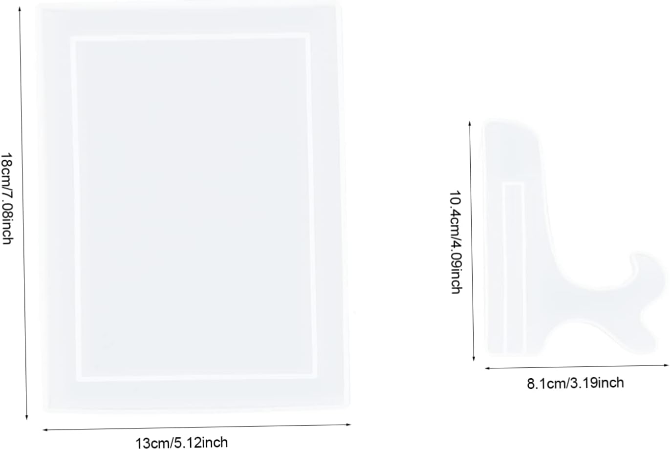 Gadpiparty 1Set DIY Silicone Photo Frame Making Molds Creative Epoxy Molds for Unique Smooth and Durable Silicone Material for Home Decoration and Crafts
