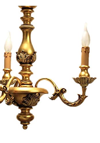 Lustre couleur feuille d'or ILAB pour illuminer un salon chic - 3