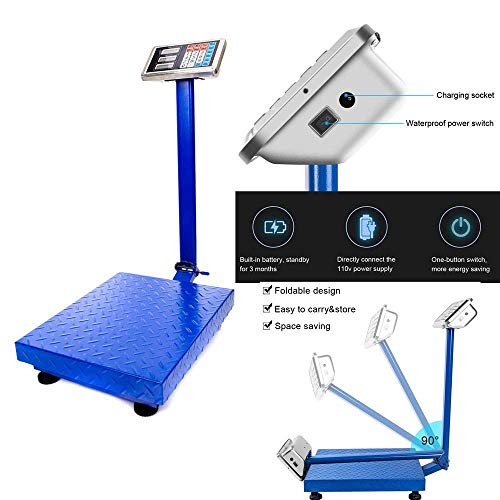 Báscula Digital Plegable para Piso 300KG con Plataforma Grande miniatura 5