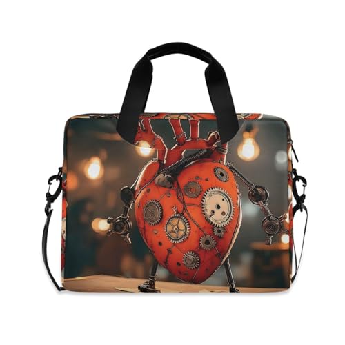 Bolsa para portátil con estampado Art Heart y varios bolsillos miniatura 1