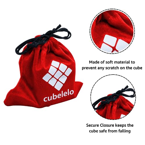 Cubelelo Cube Pouch (Pack of 4 - Red)