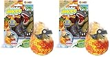INKEE SURPRISE DINO Badekugel Kinder mit Überraschung, Ei-Form Badebombe Kinder 100g mit...