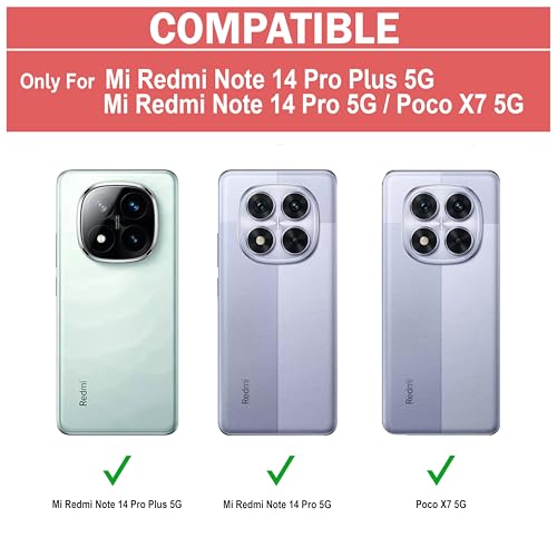 Image of Zapcase Back Case Cover for Mi Redmi Note 14 Pro Plus 5G | Compatible for Mi Redmi Note 14 Pro Plus 5G Back Cover | Clear Case with Camera Protection | (TPU + PC | Matte Black)