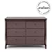 Delta Children Universal 6 Drawer Dresser, Greenguard Gold Certified, Dark Chocolate
