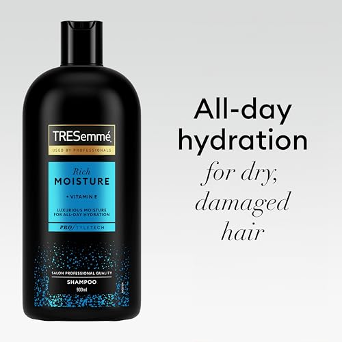 TRESemmé Rich Moisture Shampoo - With Vitamin E, Amino Acids & Ceramide for Deep Hydration, Softness, Damage Repair & All-Day Moisture – Ideal for Dry, Damaged Hair 900ml