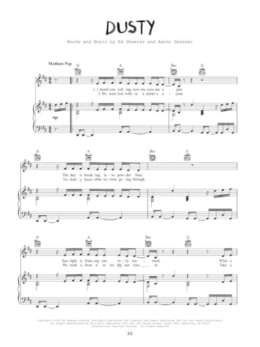 Ed Sheeran - Subtract: Piano /Vocal /Guitar (Songbook) - Image 5