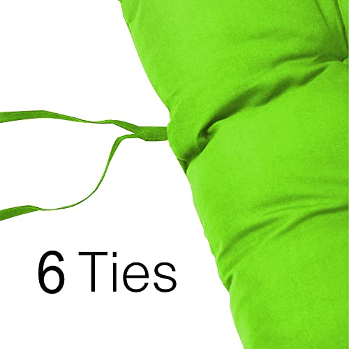 Image of Super Comfy Long Rocking Chair Cushion /Bench Back Seat Pad Cotton Handmade Quilts (Mint Green -18 x 50 Inch)
