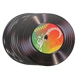 Décoration murale en vinyle – idéale pour une déco murale à thème indie et des accessoires de décoration vintage rétro, disques vinyles à suspendre