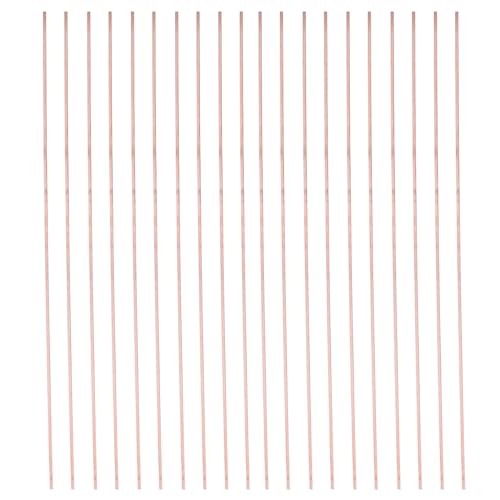SHINEOFI 20 Varillas de Soldadura de Cobre para Soldadura Fuerte Alambre Tubular Dorado Varillas para Reparación Electromecánica Paquete de 20 Unidades Uso Industrial y Técnico