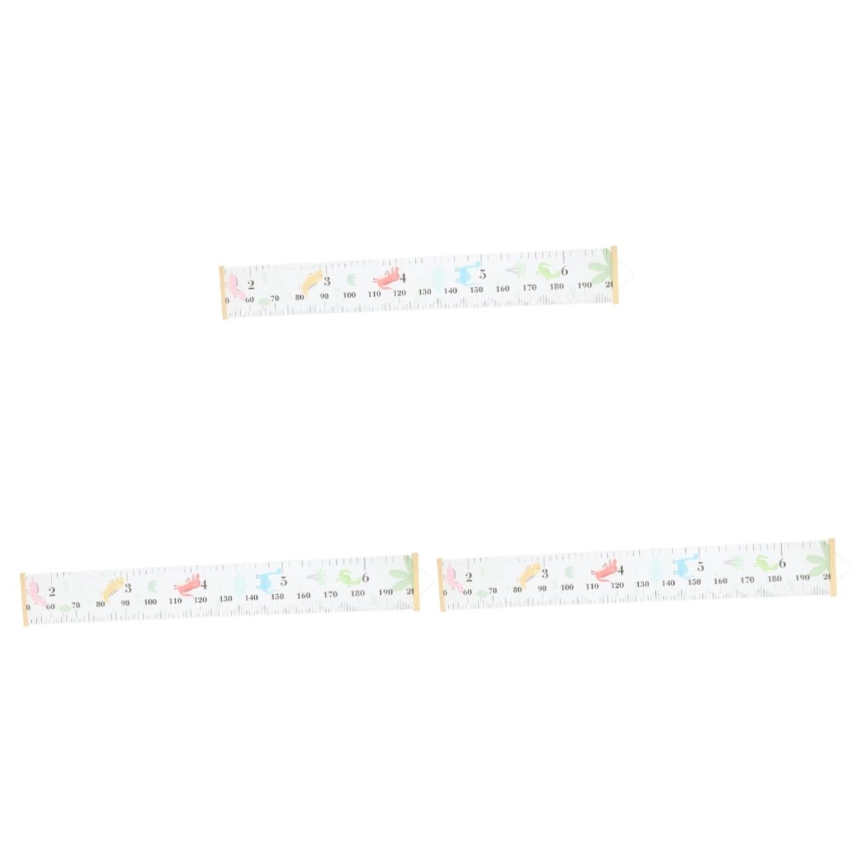 ERINGOGO 3piezas Regla De Crecimiento Colgante Para Medidor De Infantil Decorativo Para Pared Diseño De Caricatura Para Habitaciones y Guarderías