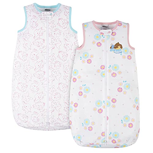 Canticos Unisex-Baby Girls' 2-Pack Wearable Sleep Bags, White, 6-9 Months #TOP25