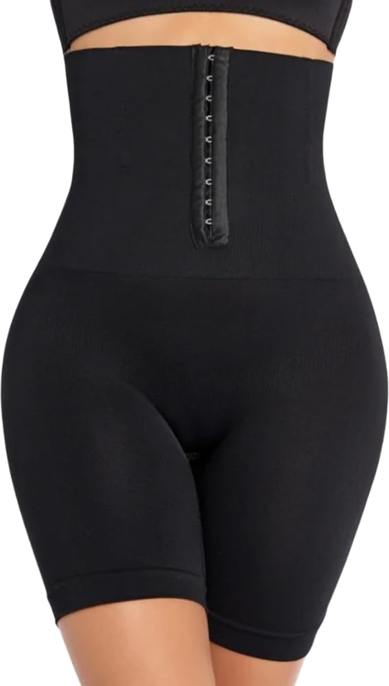 Women's Abdominal Shapewear Shorts with Adjustable Belly and Thigh Slimming High Waist Body Shaper with a Loop and Front hook-STK422-image-34