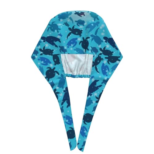 Image of Adjustable Working Cap Breathable Unisex Women Men Elastic Bandage Tie Back Hats Scrub Nursing Doctor Surgeon Cap