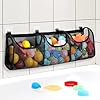 Bath toy storage goowin bath toy holder 3 compartment large openings bath toy organizer large capacity bath tub toy holder kids bathtub toy storage for accessing sorting toys black regular  urban country home decor