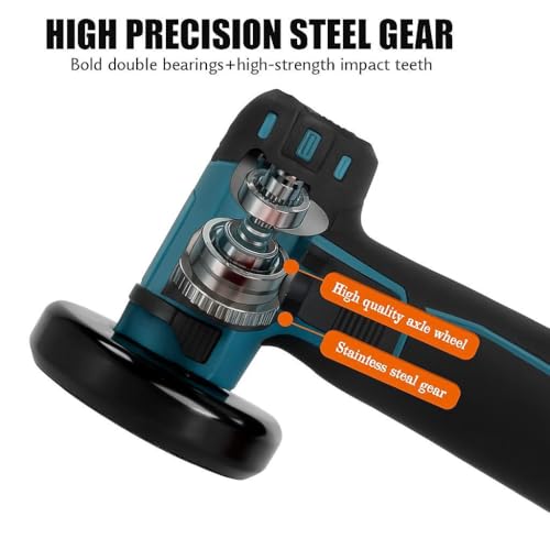 Image of KAITO 12V Brushless Cordless Mini Angle Grinder Machine with Rechargeable Battery | 19500 RPM, 80mm Disc, 2Ah Li-Ion Battery with Charger | Single Speed Control & Battery Indicator