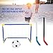 POENVFPO Kids Ice Hockey Goal, Children Sports Soccer Goal Balls Pump Practice Game Toy Set