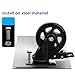 Yarlung 4 Pack 4 Inch Caster Wheels, Heavy Duty Swivel Plate Casters with Brake, 360° Rotating Dual Locking Caster No Noise PVC Wheel for Cart, Furniture, Workbench, Set of 1000 Lbs Load Capacity