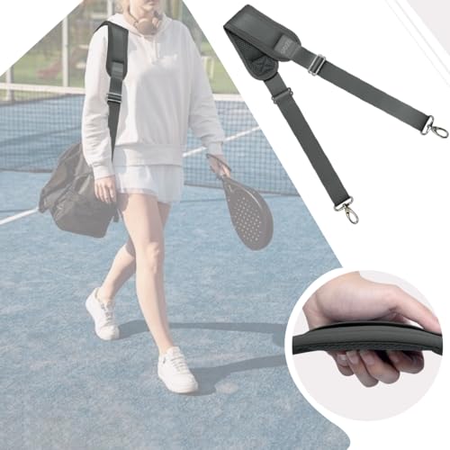 Image of 59 Inch Shoulder Straps, Soft with Ultra-Thick Fixed Shoulder Pad, Two Way Independently Adjustable Buckle Replacement Straps for Laptop Bag Messenger Bag Tool Bag Luggage,Deep Gray