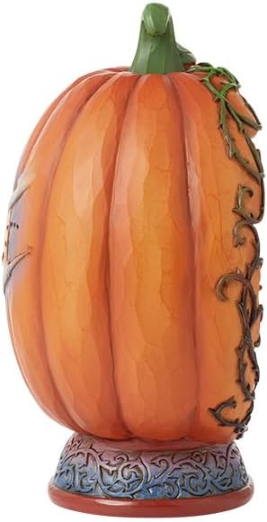 Enesco Jim Shore Heartwood Creek Halloween Pumpkin Diorama Witch Casting Spell Lit Figurine- Stone Resin Hand Painted Crafted Collectible Halloween Figurines with Lights Home Decor Statue, 7 Inch image 5