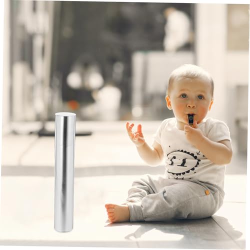 NUOBESTY Aufbewahrungsrohr Für Zertifikate Und Diplome Edelstahl Dokumentenröhre Sicheres Versand- Und Aufbewahrungssystem 30X5Cm Silber