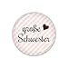 Produktbild lijelove® Button 25mm Ø Vichy rosa, große Schwester (Art. TA01-37-BU25)