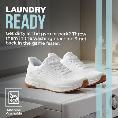 Image of Skechers Womens Hands Free Slip-ins Bobs Squad 4 - Staple Look